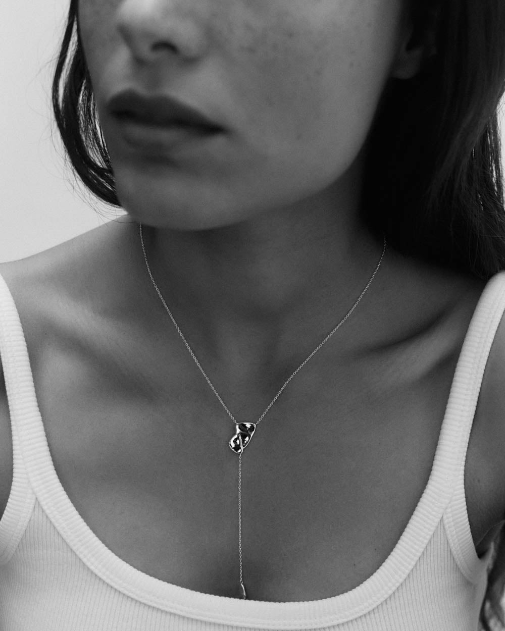 PORTAL LARIAT NECKLACE (18K GOLD PLATED)