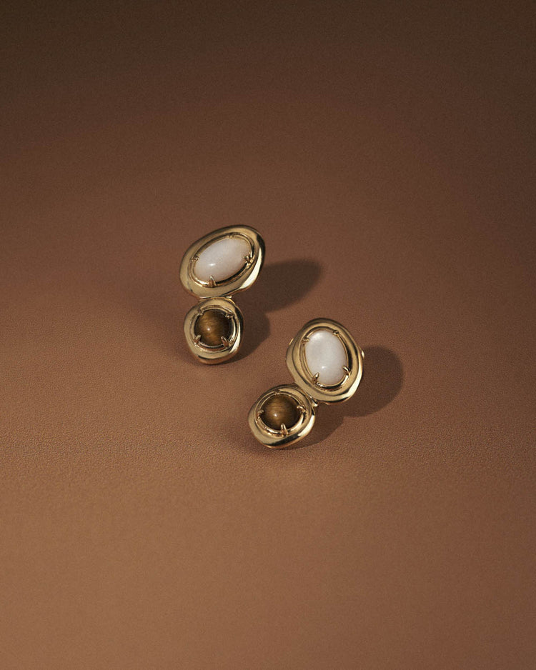 PASSAGE DROP STUDS (18K GOLD PLATED)