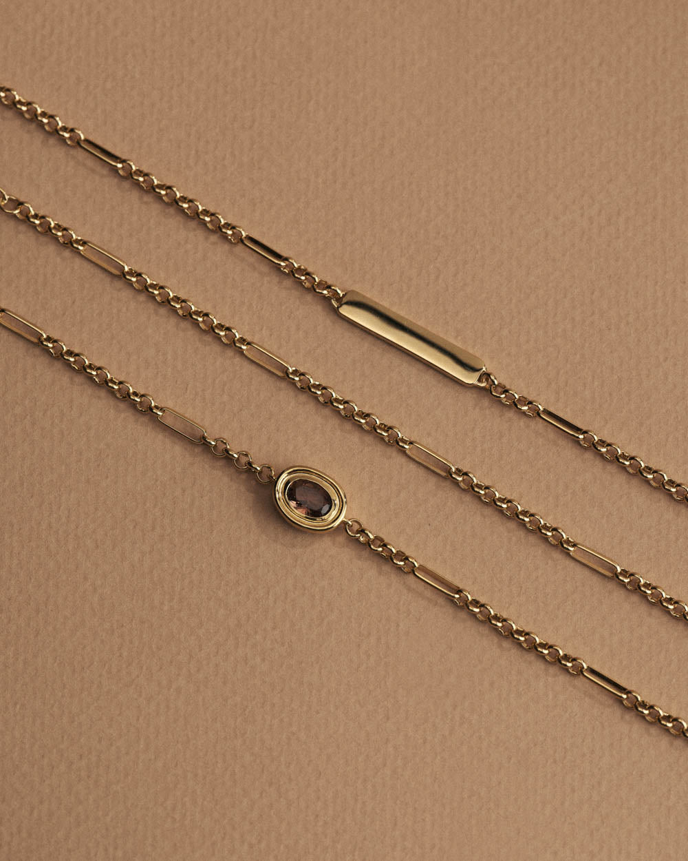 ENGRAVABLE BELCHER CHAIN BRACELET (18K GOLD PLATED)