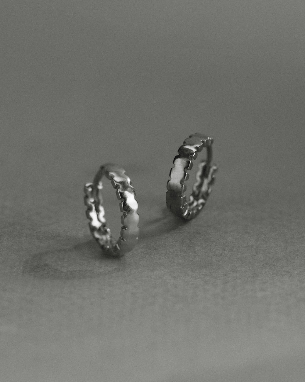 REALM HOOPS (STERLING SILVER)