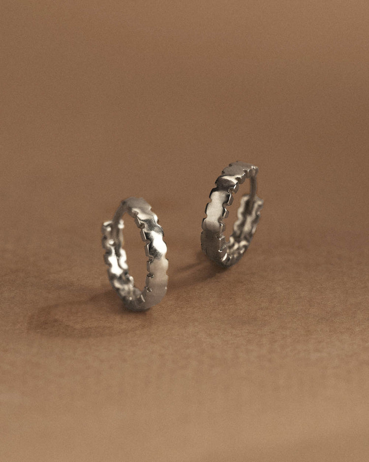 REALM HOOPS (STERLING SILVER)