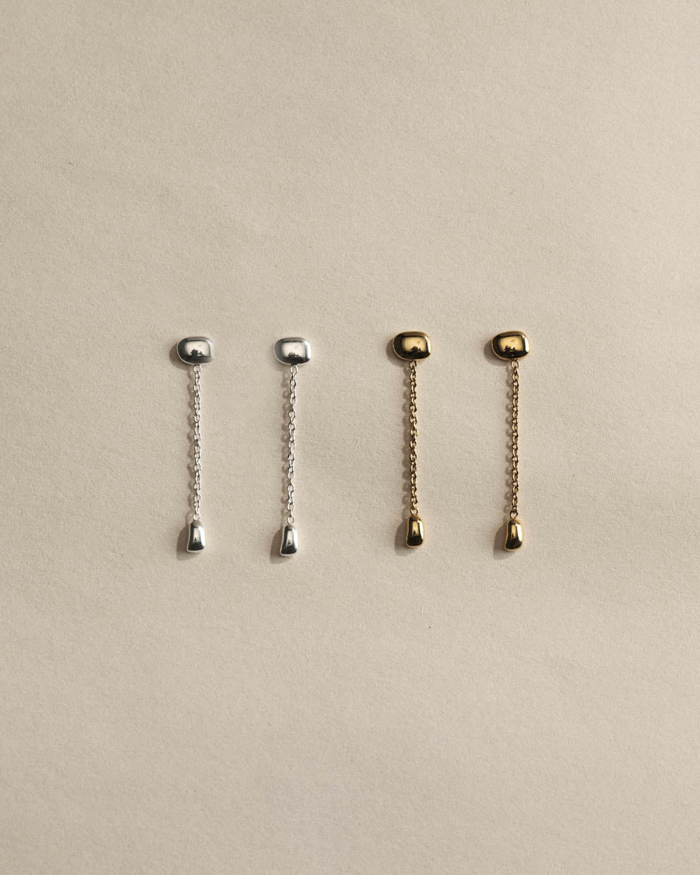 SACRED SUN CHAIN EARRINGS (18K GOLD PLATED)