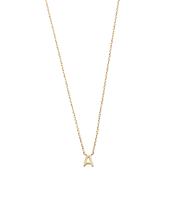 PETITE INITIAL NECKLACE (9K GOLD) IMAGE 1