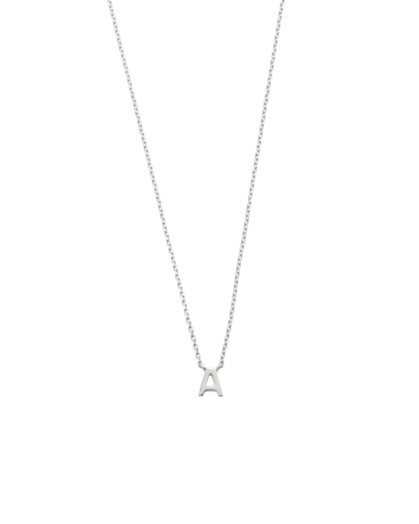 PETITE INITIAL NECKLACE (STERLING SILVER) IMAGE 1