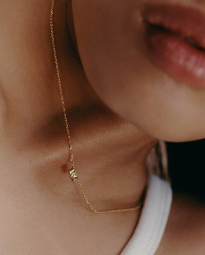 OUTLINE INITIAL NECKLACE A-Z (18K GOLD VERMEIL)