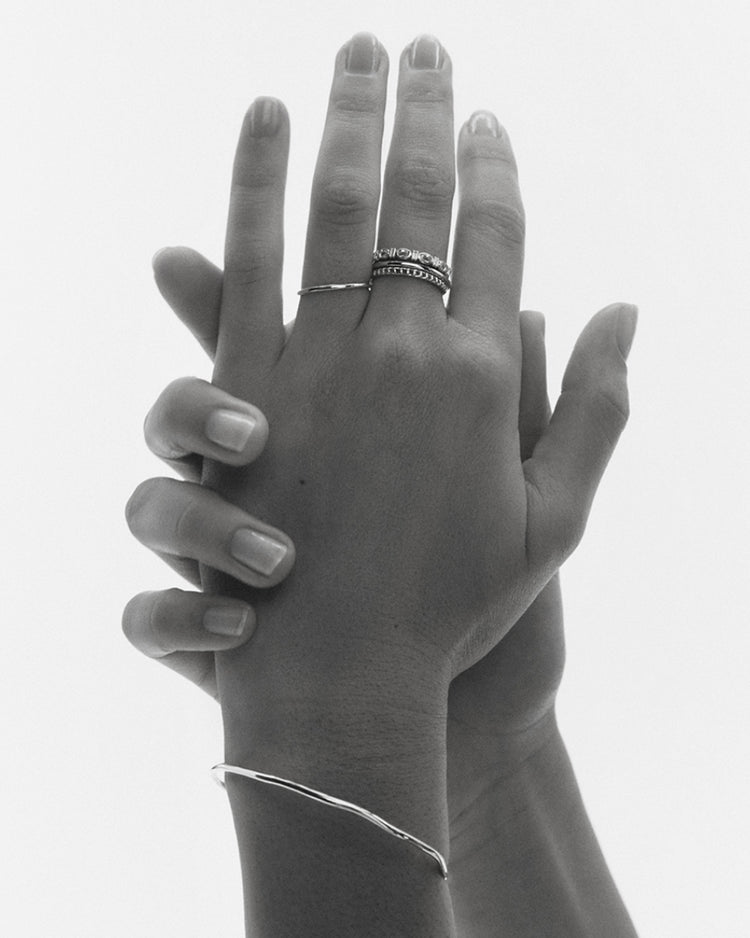 ELEMENTAL CHAIN RING (STERLING SILVER)