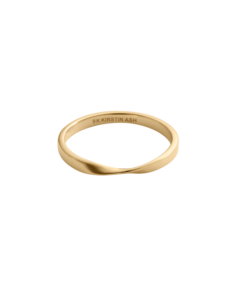 PETITE FOLD RING (9K GOLD) IMAGE 1