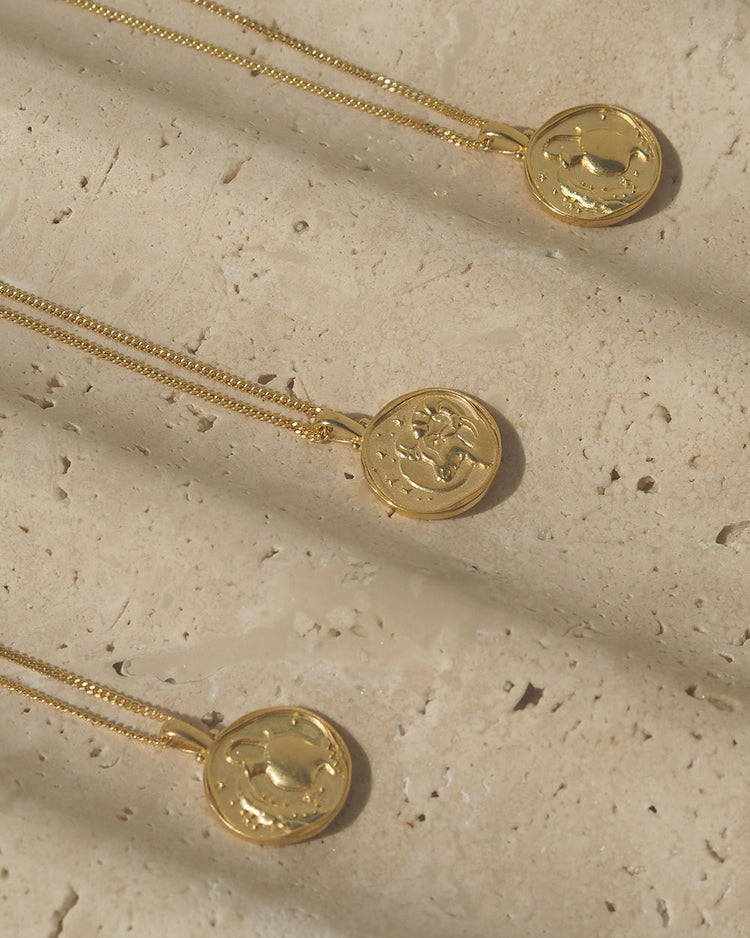 ZODIAC NECKLACE (18K GOLD VERMEIL)