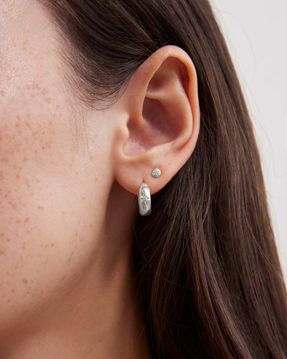 GUIDING STAR STUDS (STERLING SILVER) IMAGE 2