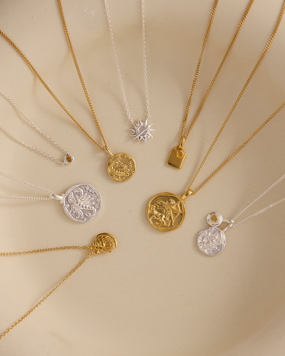 ENGRAVABLE BIRTHSTONE NECKLACE (18K GOLD VERMEIL) IMAGE 5