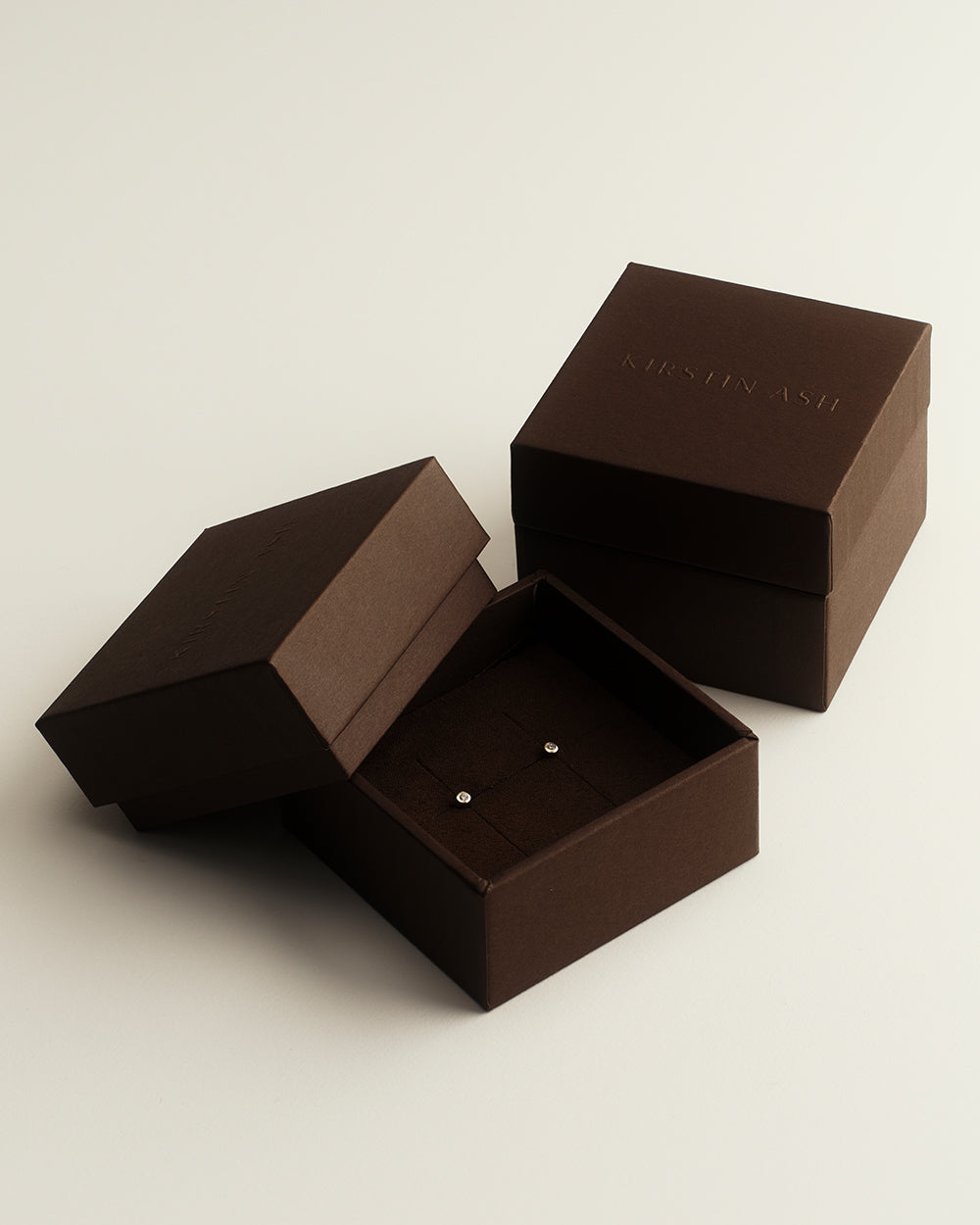 ABODE HEART STUDS (18K GOLD PLATED)