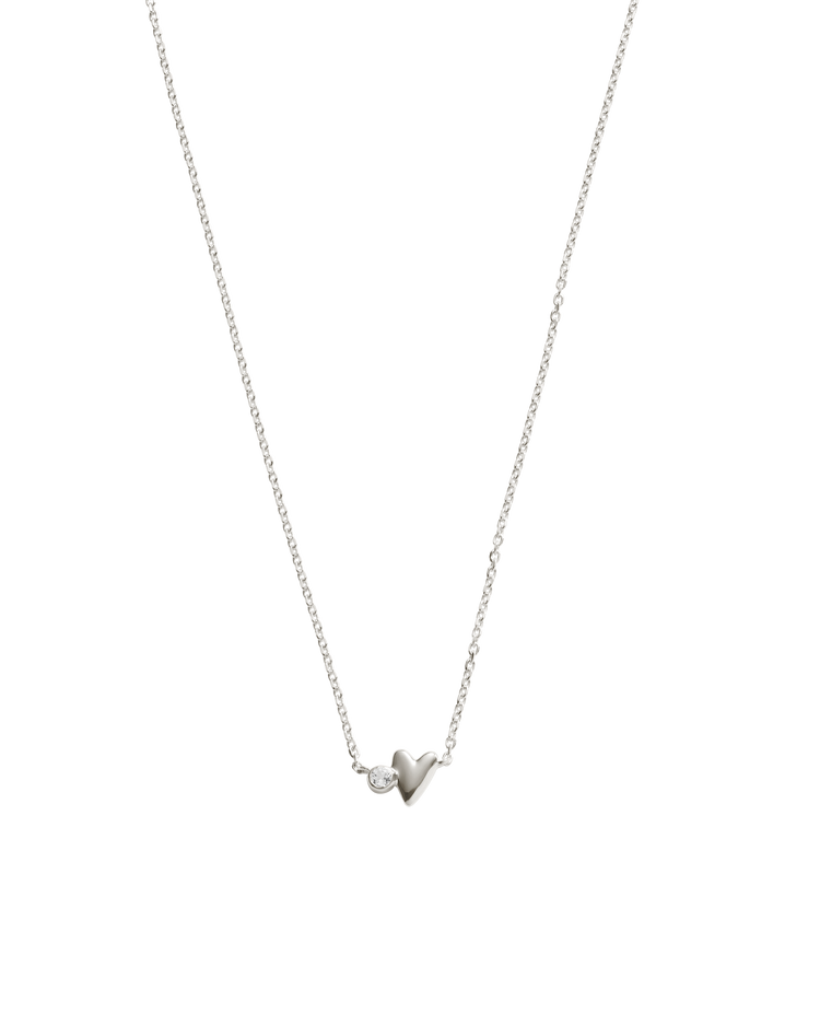 ABODE HEART NECKLACE (STERLING SILVER)