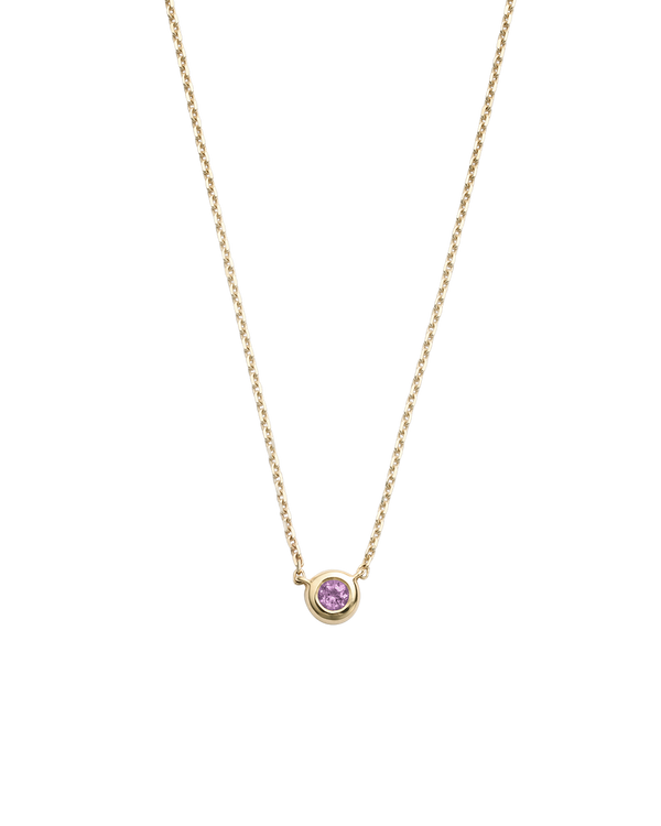 PETITE BIRTHSTONE NECKLACE (9K GOLD) FEBRUARY