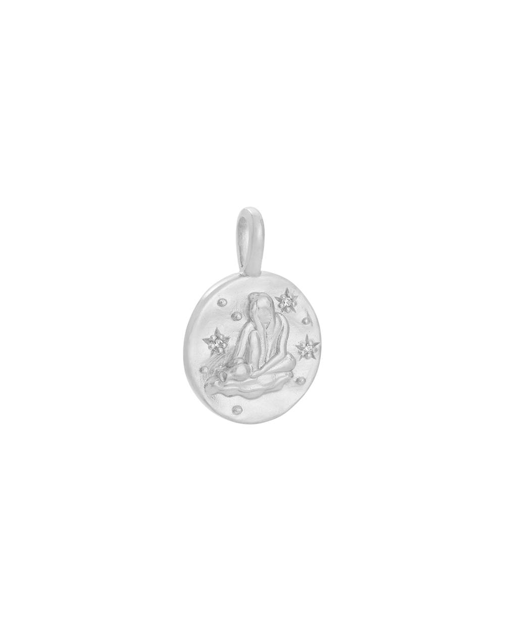 AQUARIUS PETITE ZODIAC (STERLING SILVER) IMAGE 1
