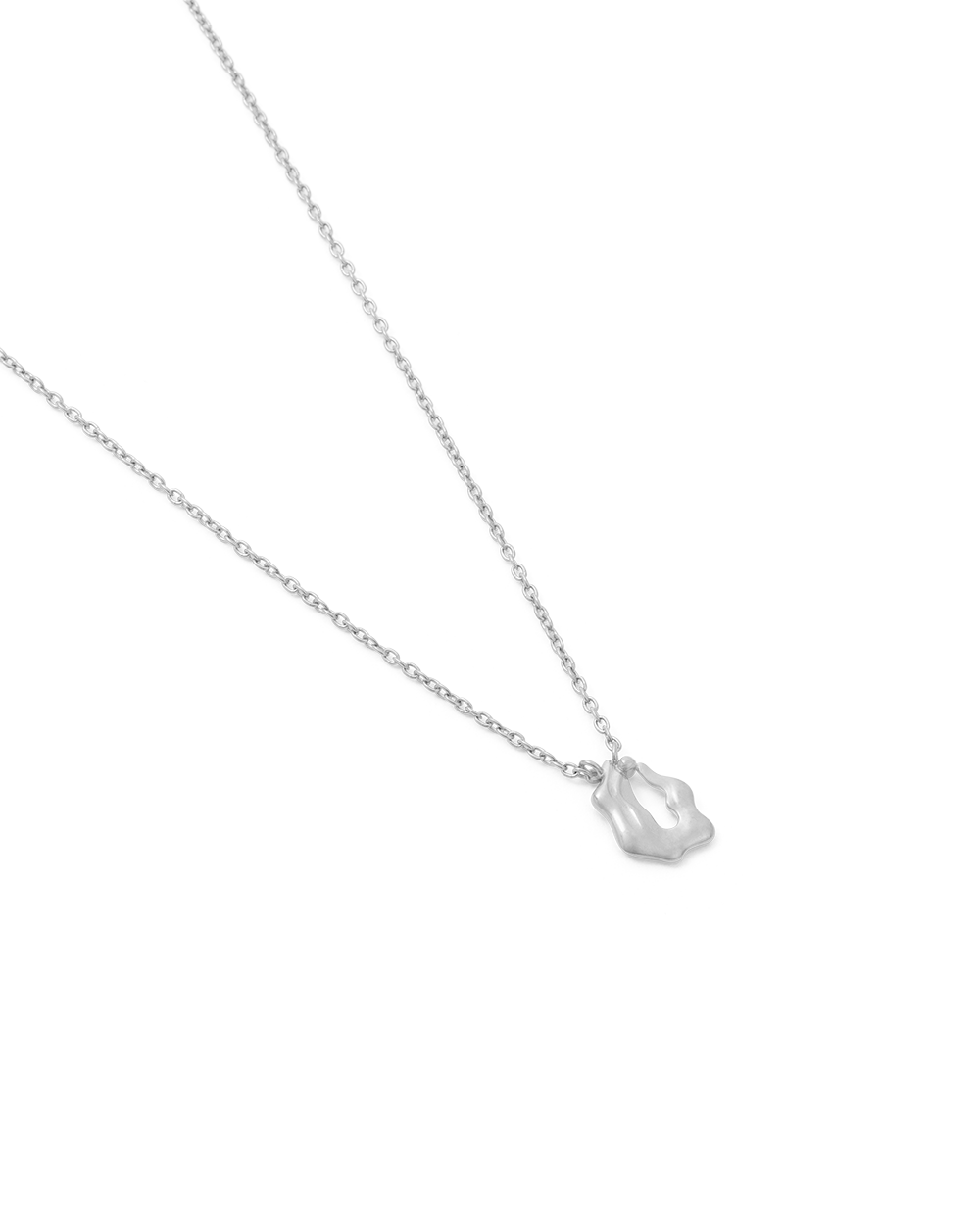 AQUARIUS STAR SIGN NECKLACE (STERLING SILVER) IMAGE 4