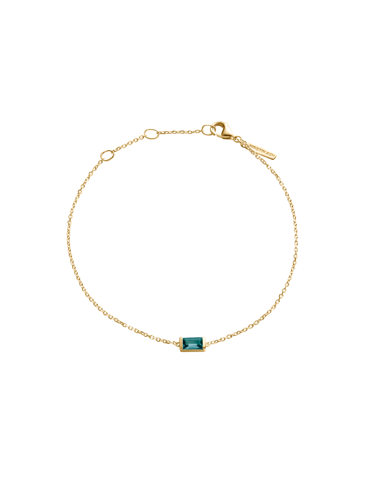 BAGUETTE BIRTHSTONE BRACELET (18K GOLD VERMEIL) SEPTEMBER