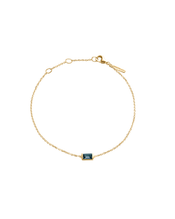 BAGUETTE BIRTHSTONE BRACELET (18K GOLD VERMEIL) SEPTEMBER