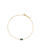 BAGUETTE BIRTHSTONE BRACELET (18K GOLD VERMEIL) SEPTEMBER