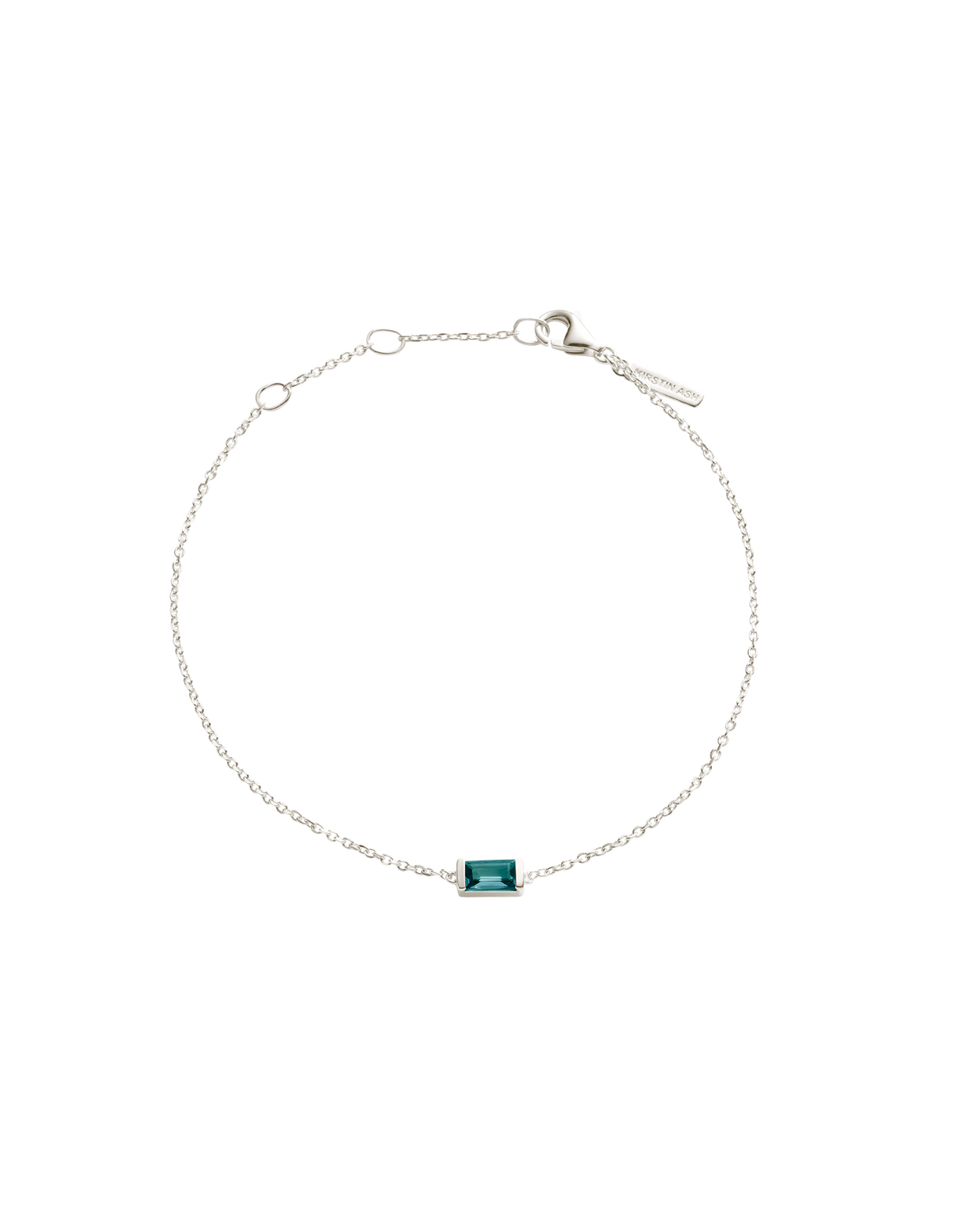 BAGUETTE BIRTHSTONE BRACELET (STERLING SILVER) SEPTEMBER