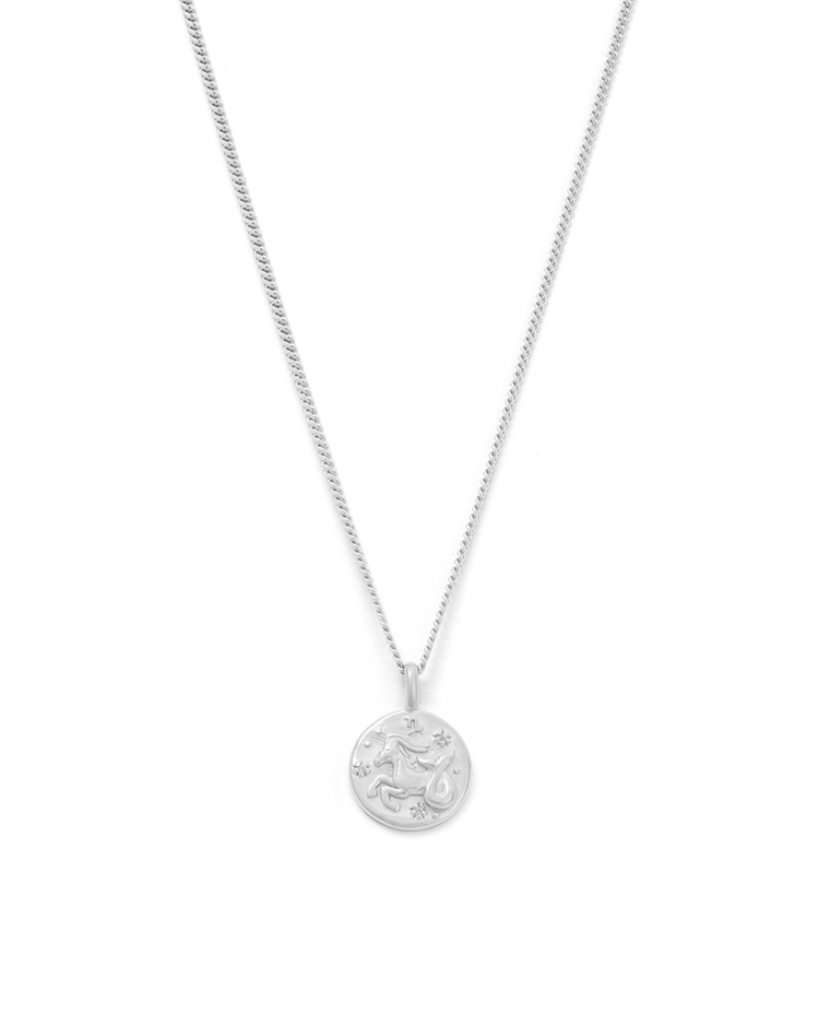 CAPRICORN PETITE ZODIAC NECKLACE (STERLING SILVER)
