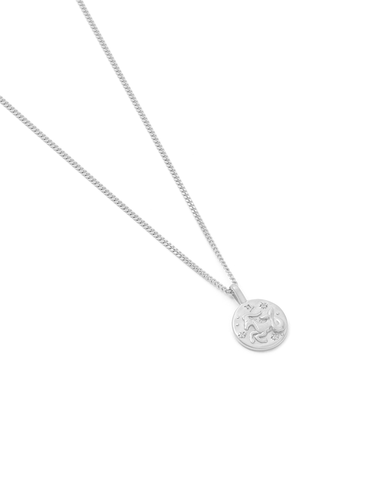CAPRICORN PETITE ZODIAC NECKLACE (STERLING SILVER)