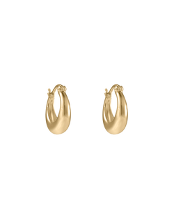 GLOW HOOPS SMALL (18K GOLD PLATED) IMAGE 1