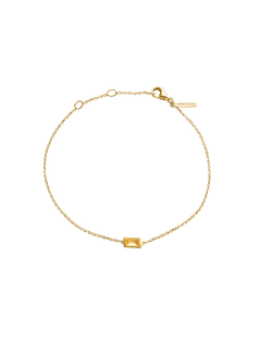 BAGUETTE BIRTHSTONE BRACELET (18K GOLD VERMEIL) NOVEMBER