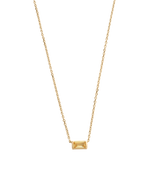 BAGUETTE BIRTHSTONE NECKLACE (18K GOLD VERMEIL) NOVEMBER