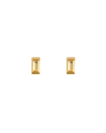 BAGUETTE BIRTHSTONE STUDS (18K GOLD PLATED) NOVEMBER