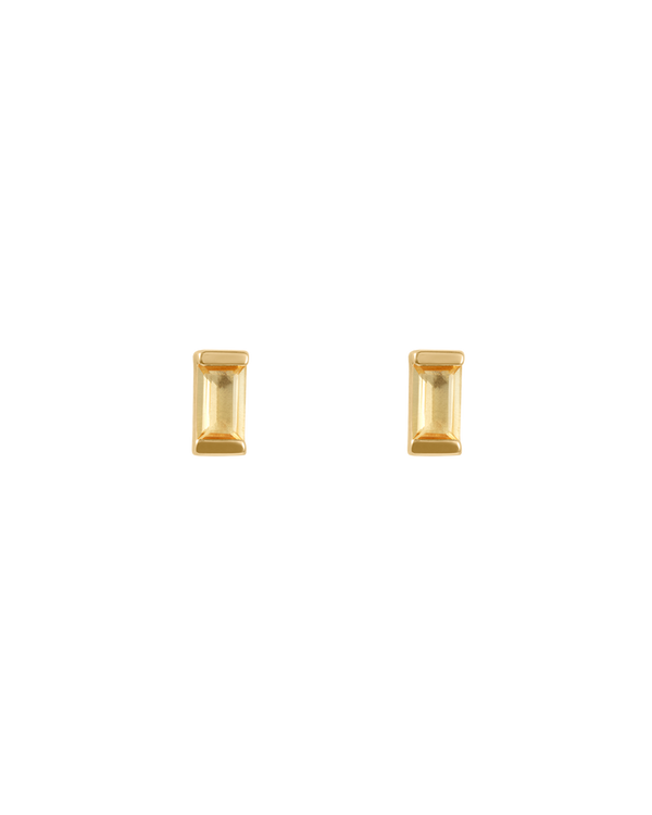 BAGUETTE BIRTHSTONE STUDS (18K GOLD PLATED) NOVEMBER