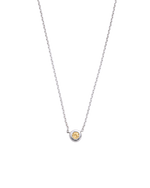 PETITE BIRTHSTONE NECKLACE (STERLING SILVER) NOVEMBER