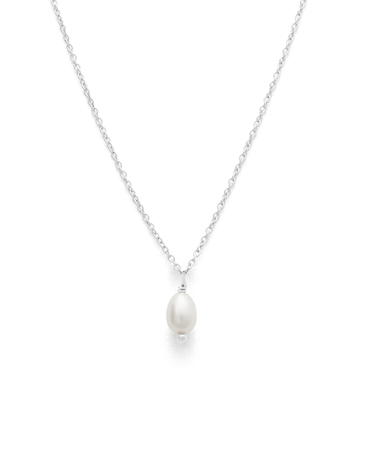 CLASSIC PEARL NECKLACE (STERLING SILVER)