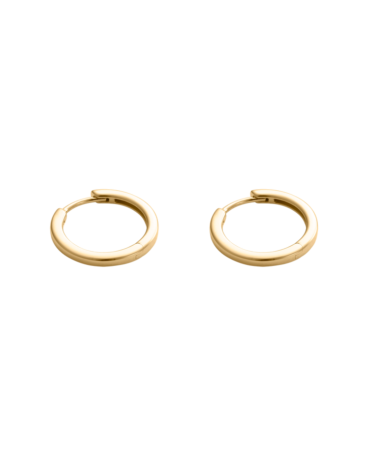 CONTOUR HOOPS (18K GOLD PLATED)