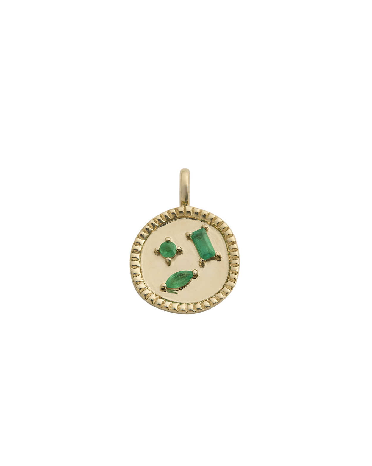 CREATIVITY REIGNS EMERALD CHARM (9K GOLD) IMAGE 1