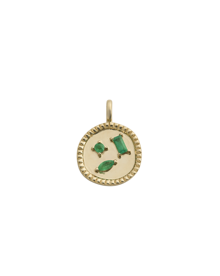 CREATIVITY REIGNS EMERALD CHARM (9K GOLD) IMAGE 1
