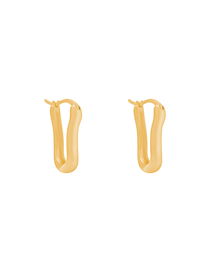 ECHO HOOPS (18K GOLD PLATED) IMAGE 1