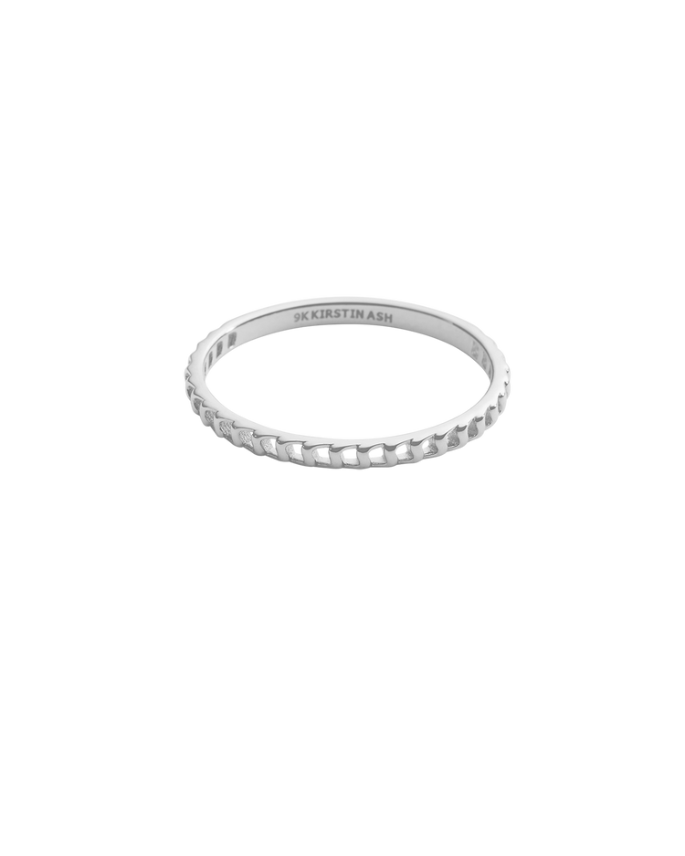 ELEMENTAL CHAIN RING (STERLING SILVER)