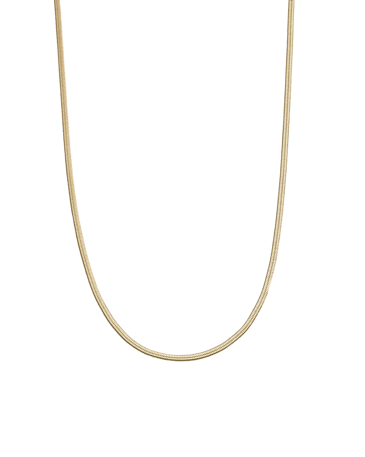 ELEMENTAL HERRINGBONE CHAIN (18K GOLD PLATED) IMAGE 1