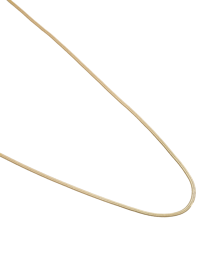 ELEMENTAL HERRINGBONE CHAIN (18K GOLD PLATED)