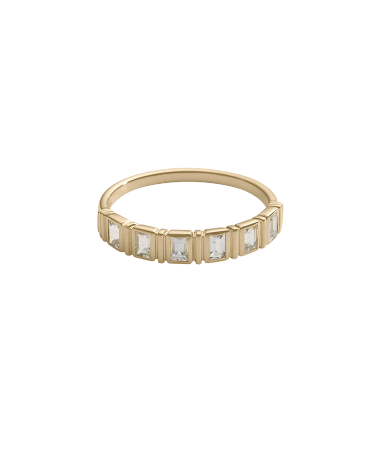 ELYSIUM BAGUETTE SAPPHIRE RING (GOLD) IMAGE 1