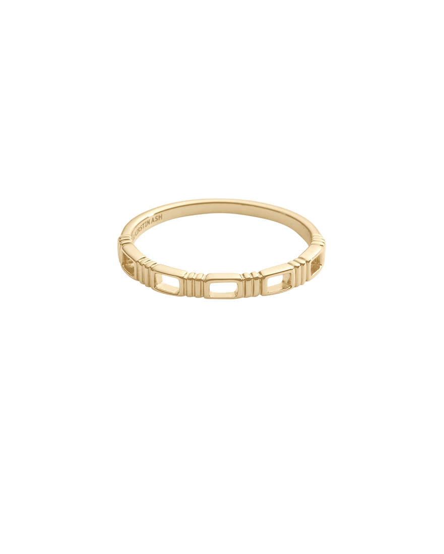 ELYSIUM CHAIN RING (9K GOLD) IMAGE 1