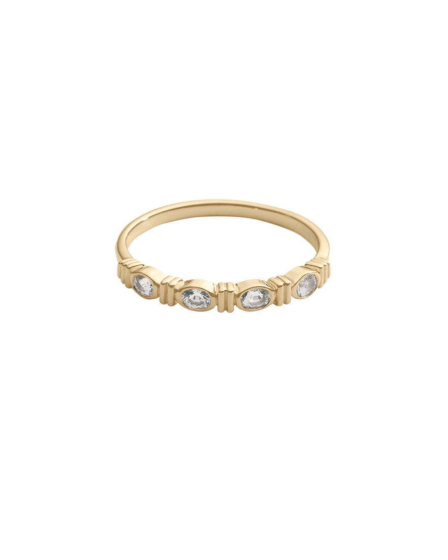 ELYSIUM OVAL SAPPHIRE RING (GOLD) IMAGE 1
