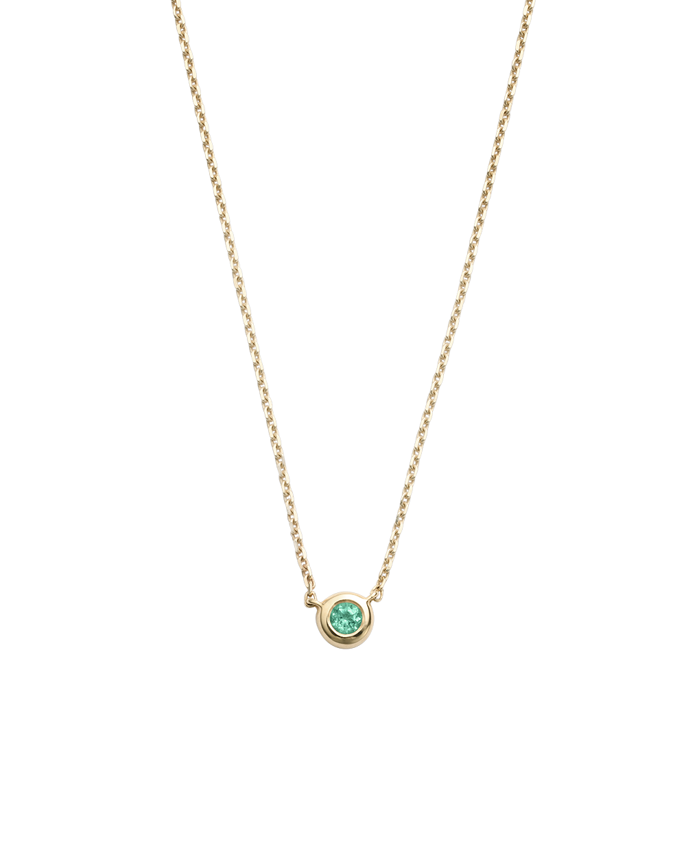 PETITE BIRTHSTONE NECKLACE (9K GOLD) MAY