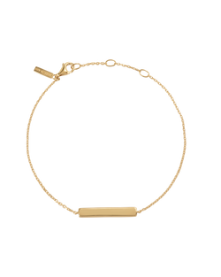 ENGRAVABLE BAR BRACELET (18K GOLD VERMEIL)