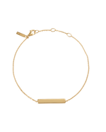 ENGRAVABLE BAR BRACELET (18K GOLD VERMEIL)