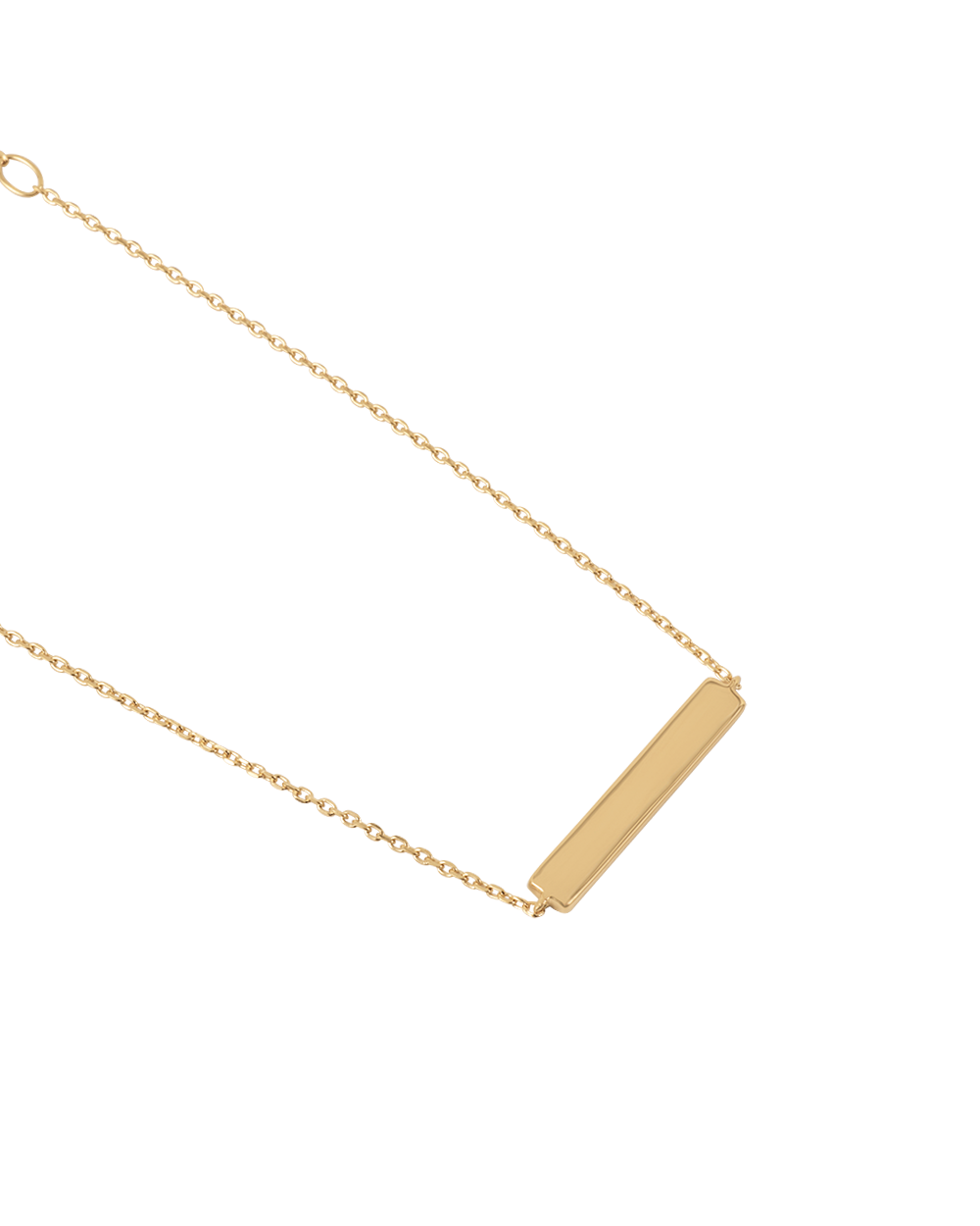 ENGRAVABLE BAR BRACELET (18K GOLD VERMEIL)