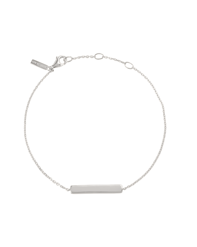 ENGRAVABLE BAR BRACELET (STERLING SILVER)