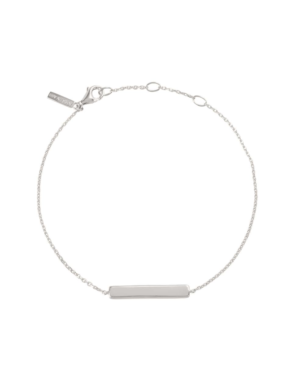 ENGRAVABLE BAR BRACELET (STERLING SILVER)