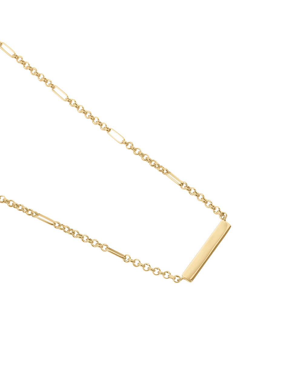 ENGRAVABLE BELCHER CHAIN NECKLACE (18K GOLD PLATED)