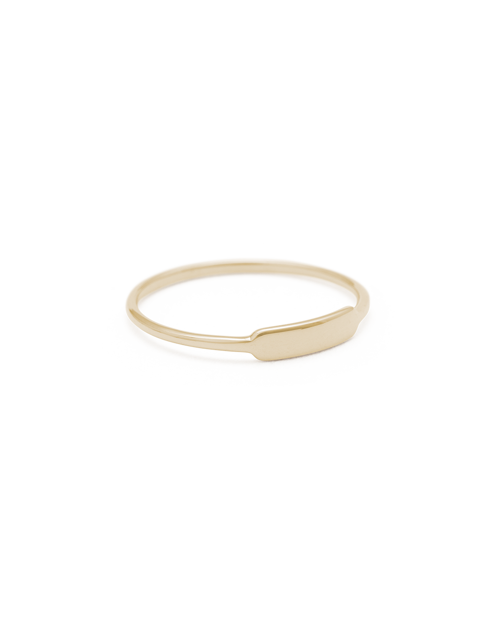 ENGRAVABLE PETITE BAR RING (9K GOLD) IMAGE 5